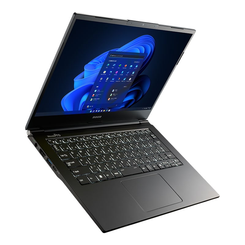 MousePro G4-I7U01BK-B：ミニマルなブラックボディに秘めた実力、ビジネスとクリエイティブを両立する高性能モバイルPC