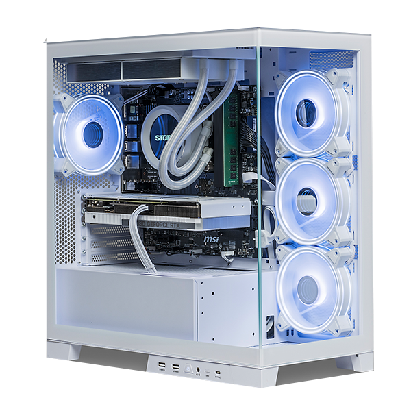 最新RTX 5090搭載！STORM K2-78X3D857：インテリアを格上げする白いゲーミングPC